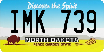 ND license plate IMK739