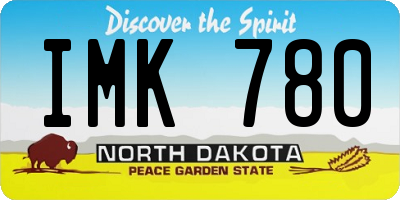 ND license plate IMK780