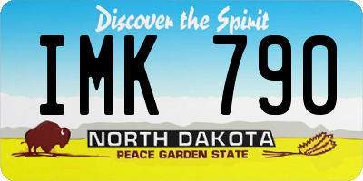 ND license plate IMK790