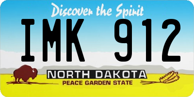 ND license plate IMK912