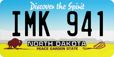 ND license plate IMK941