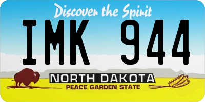 ND license plate IMK944