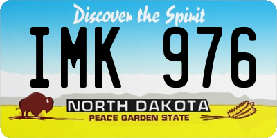 ND license plate IMK976