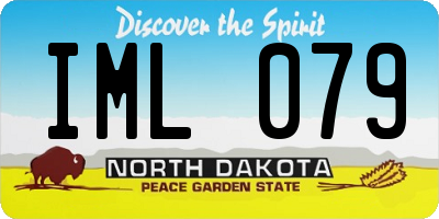 ND license plate IML079