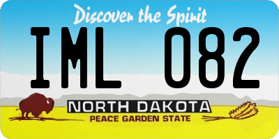 ND license plate IML082