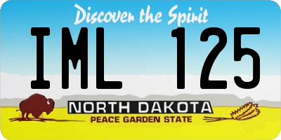 ND license plate IML125