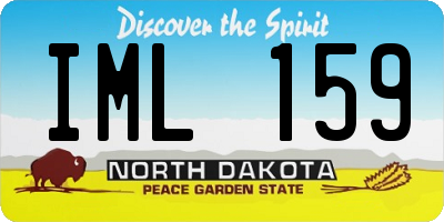 ND license plate IML159