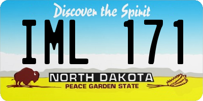 ND license plate IML171