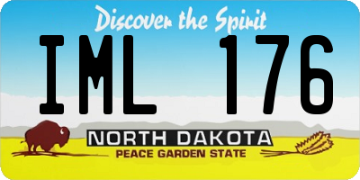 ND license plate IML176