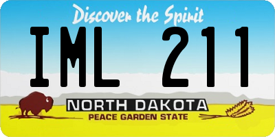 ND license plate IML211