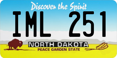 ND license plate IML251