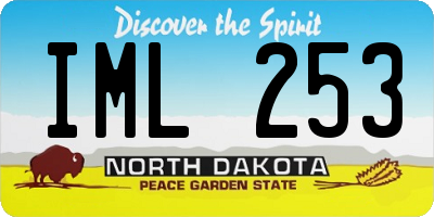 ND license plate IML253