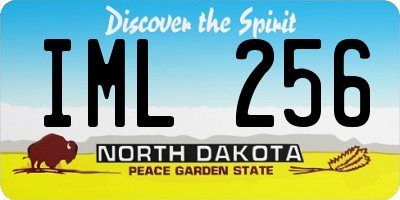ND license plate IML256
