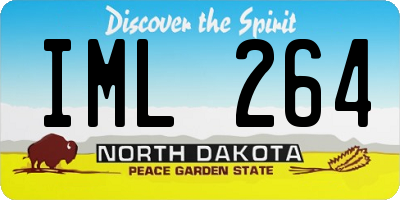 ND license plate IML264