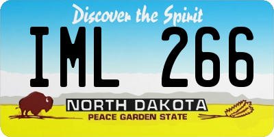 ND license plate IML266