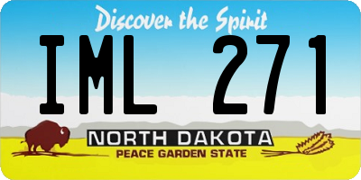ND license plate IML271