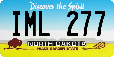 ND license plate IML277