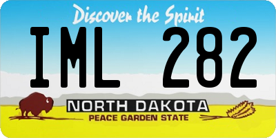 ND license plate IML282