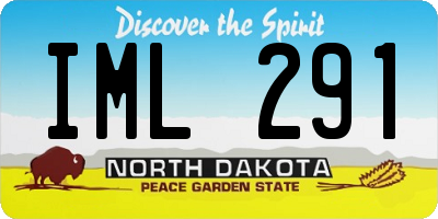 ND license plate IML291