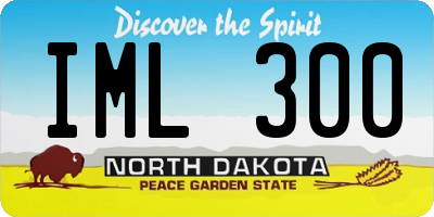 ND license plate IML300