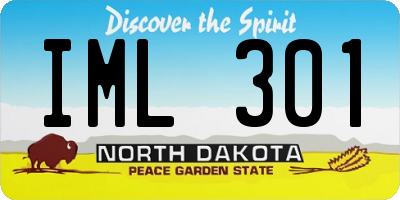 ND license plate IML301