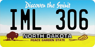 ND license plate IML306