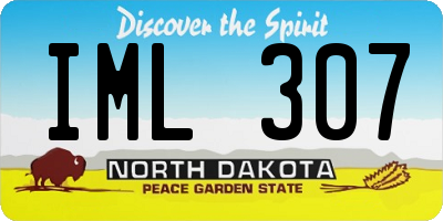 ND license plate IML307