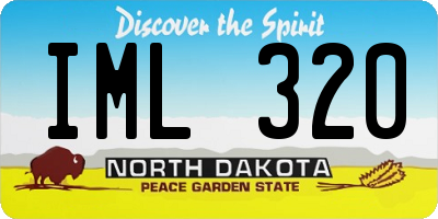 ND license plate IML320