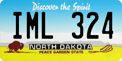 ND license plate IML324