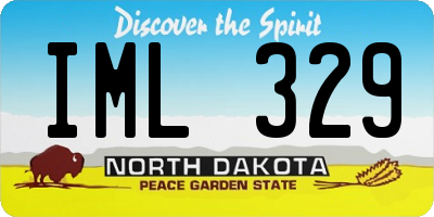 ND license plate IML329