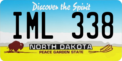 ND license plate IML338