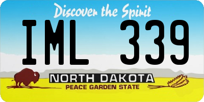 ND license plate IML339