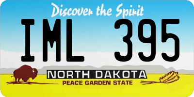 ND license plate IML395
