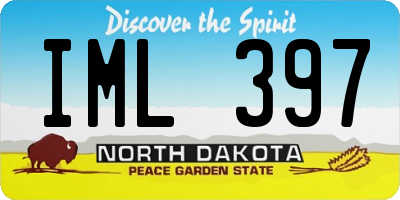 ND license plate IML397