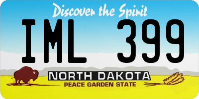 ND license plate IML399