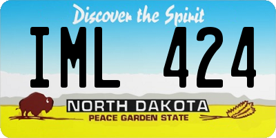 ND license plate IML424