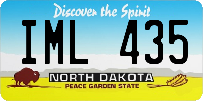 ND license plate IML435