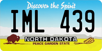 ND license plate IML439