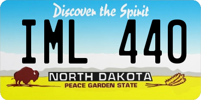 ND license plate IML440