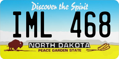 ND license plate IML468