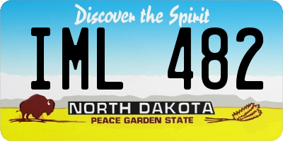 ND license plate IML482