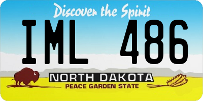 ND license plate IML486