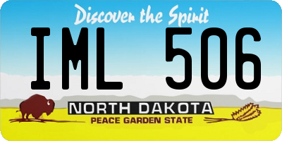 ND license plate IML506