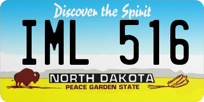 ND license plate IML516
