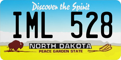 ND license plate IML528