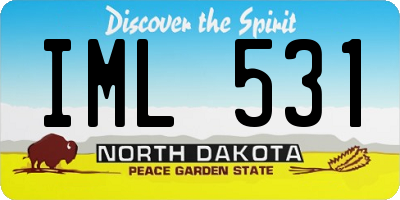 ND license plate IML531