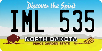 ND license plate IML535
