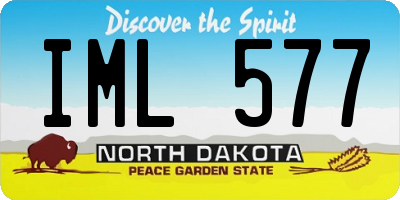 ND license plate IML577