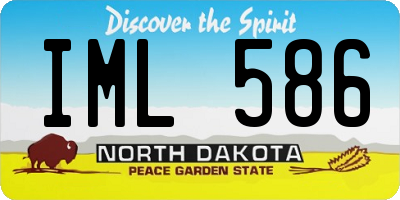 ND license plate IML586