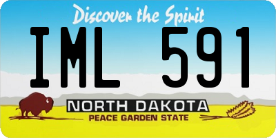 ND license plate IML591
